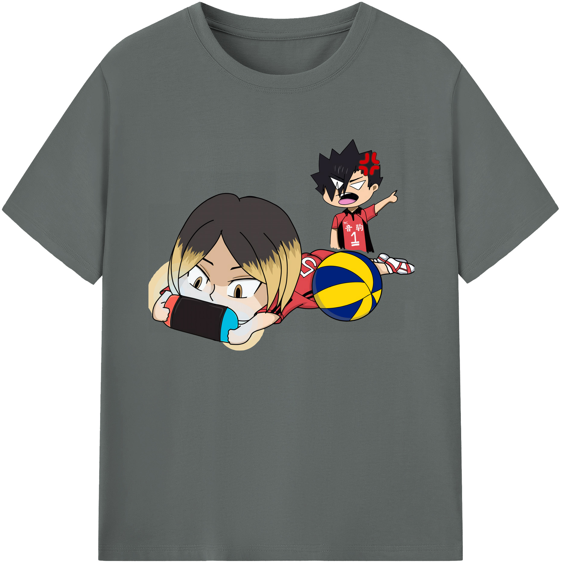 （画像用） ハイキュー!! Haikyu!! 綿100％ メンズ半袖Tシャツ｜肌触りやわらか＆通気性